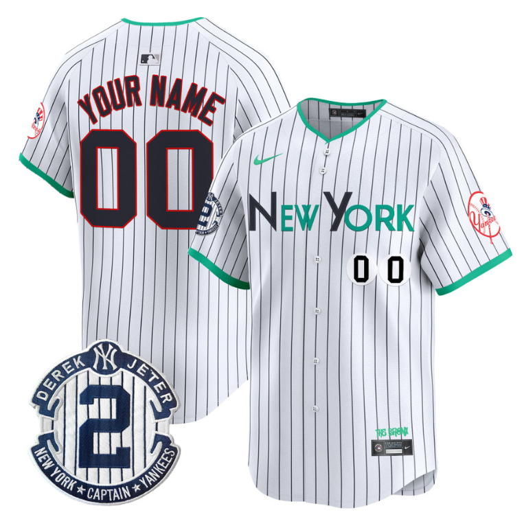 Custom New York Yankees Jersey Apple Patch Vapor Premier Limited All Stitched