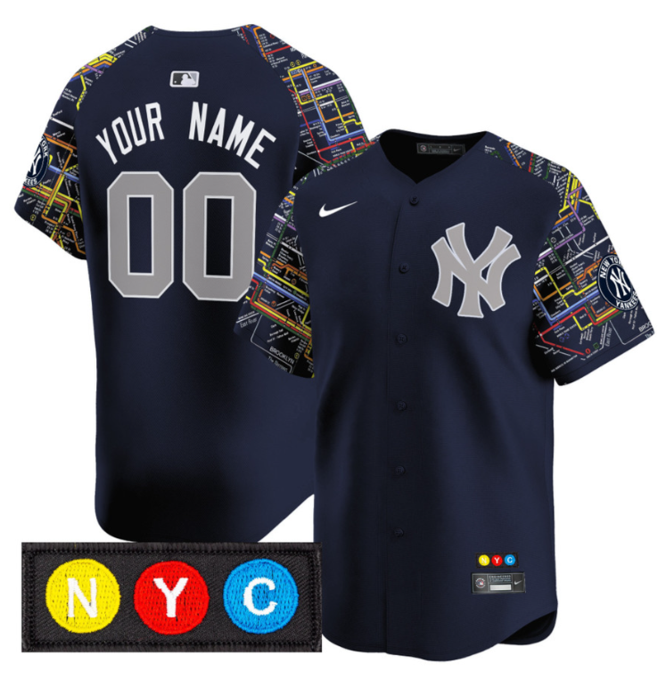 Custom New York Yankees Jersey Apple Patch Vapor Premier Limited All Stitched