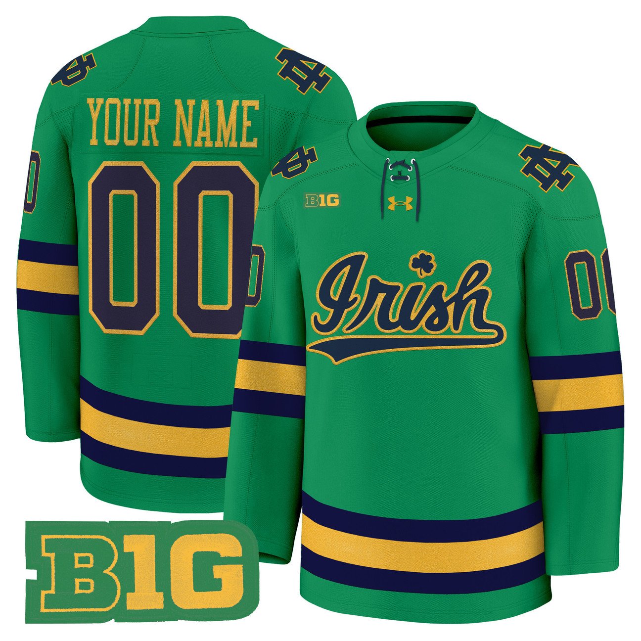 Custom Notre Dame Fighting Irish Jersey 2025-26 Premium Stitched