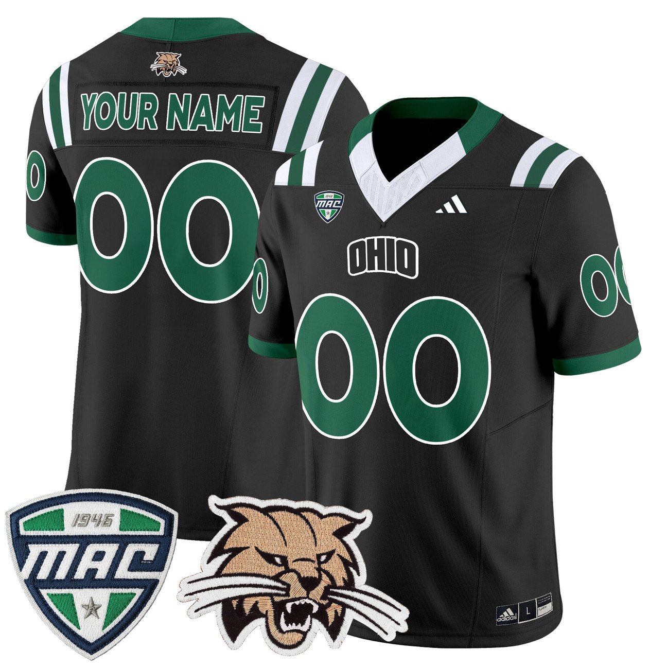 Custom Ohio Bobcats Jersey Name, Number 2025 Vapor Limited Stitched
