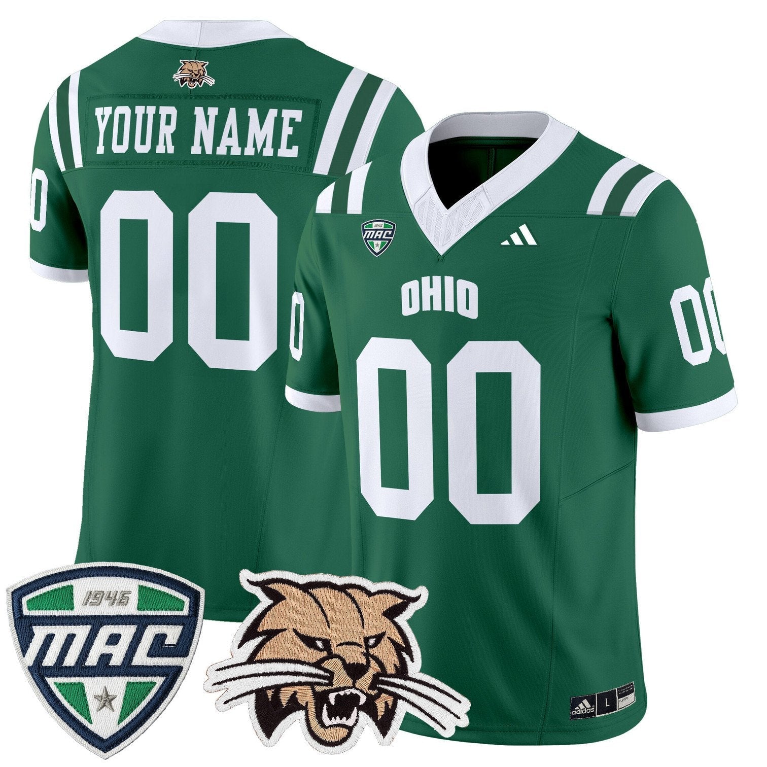 Custom Ohio Bobcats Jersey Name, Number 2025 Vapor Limited Stitched