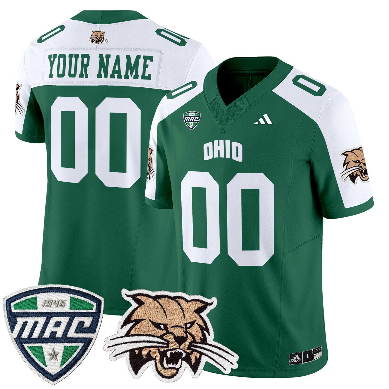 Custom Ohio Bobcats Jersey Name, Number 2025 Vapor Limited Stitched