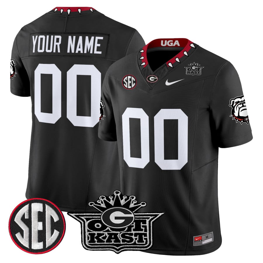 Custom Outkast x Georgia Bulldogs Jersey Vapor Limited Stitched