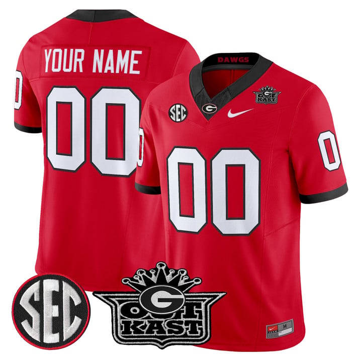Custom Outkast x Georgia Bulldogs Jersey Vapor Limited Stitched