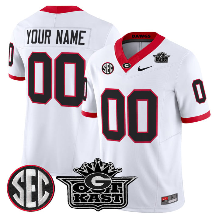 Custom Outkast x Georgia Bulldogs Jersey Vapor Limited Stitched