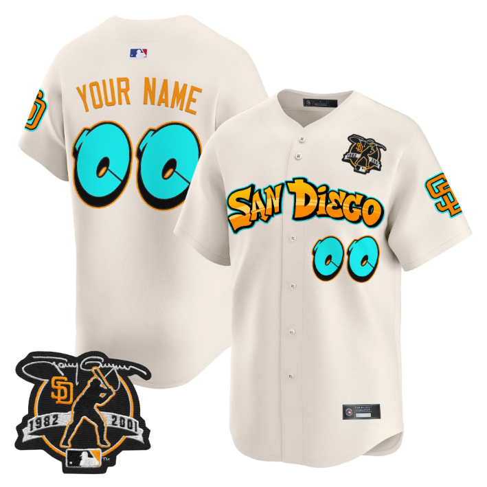 Custom San Diego Padres Jersey Graffiti Barrio Edition Limited Stitched