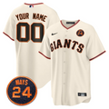 Custom San Francisco Giants Jersey #24 Willie Mays Patch 2024 Vapor Premier Limited