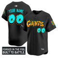 Custom San Francisco Giants Jersey Graffiti Fog City Drop Stitched