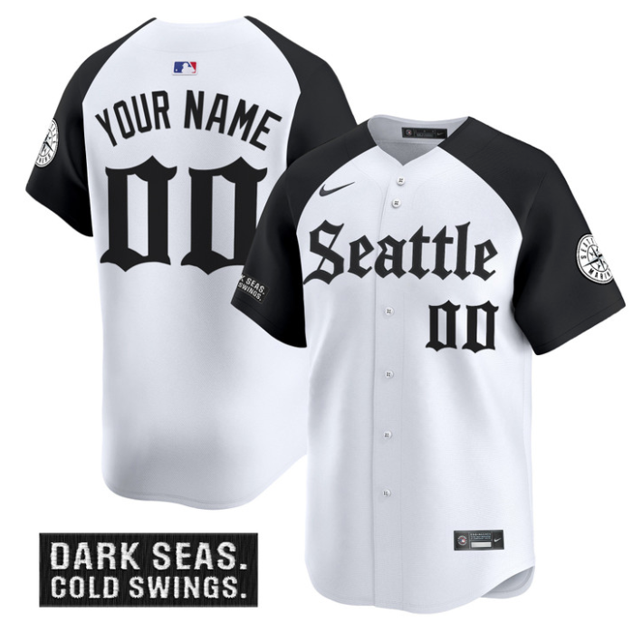 Custom Seattle Mariners Jersey Deep Sea Gothic Edition Vapor Premier Limited Stitched