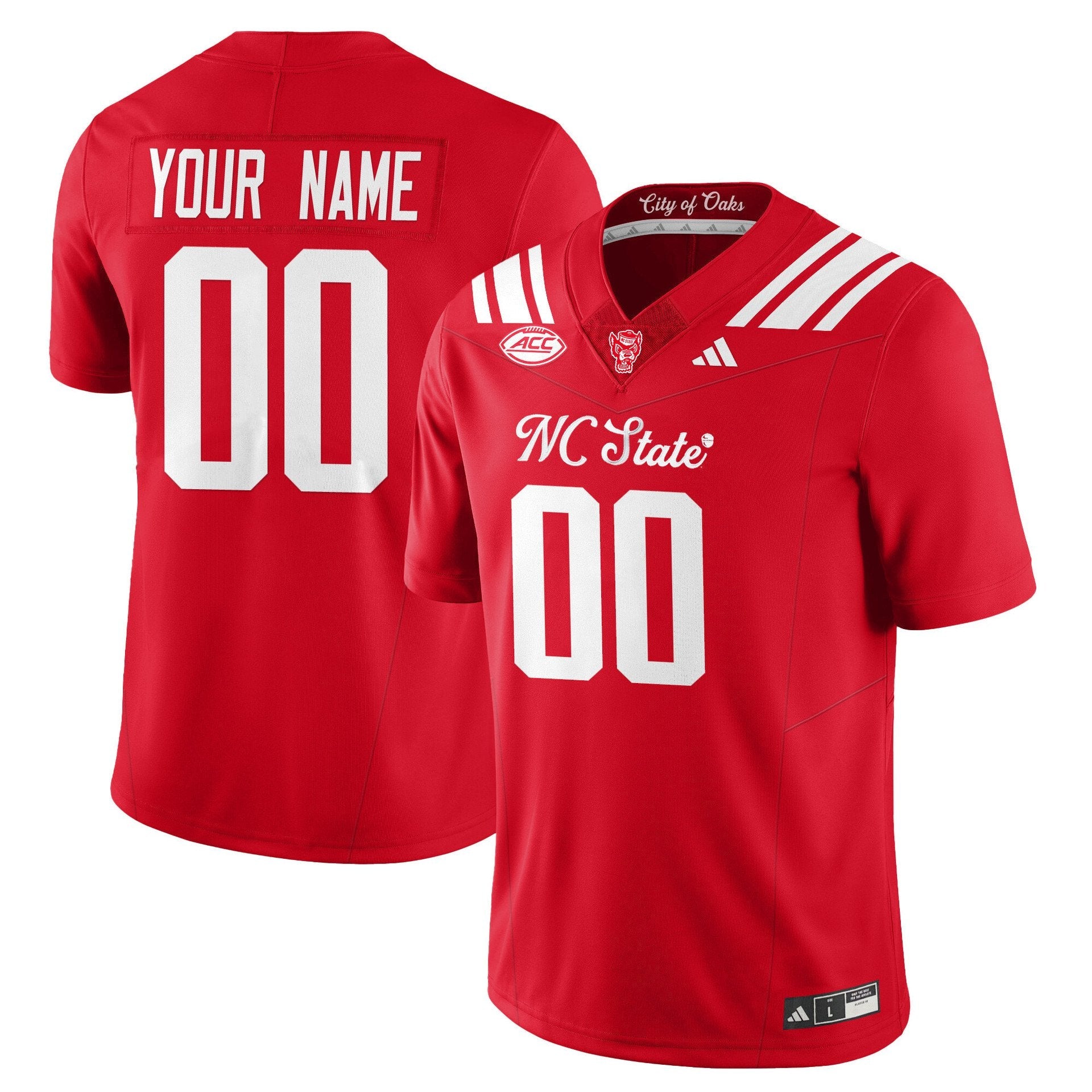 Custom State Wolfpack Jersey City of Oaks Name, Number Limited Stitched