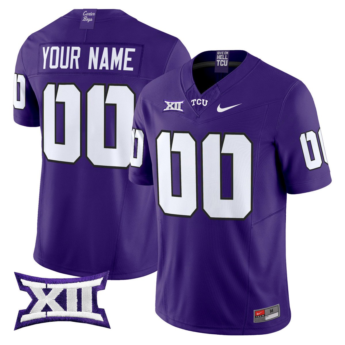 Custom TCU Horned Frogs Jersey Name, Number 2025 Limited Stitched