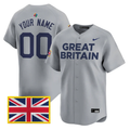 Custom Team Great Britain Jersey 2026 World Baseball Classic Stitched
