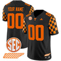 Custom Tennessee Vols Jersey Rebrand 2026 Checkerboard Stitched