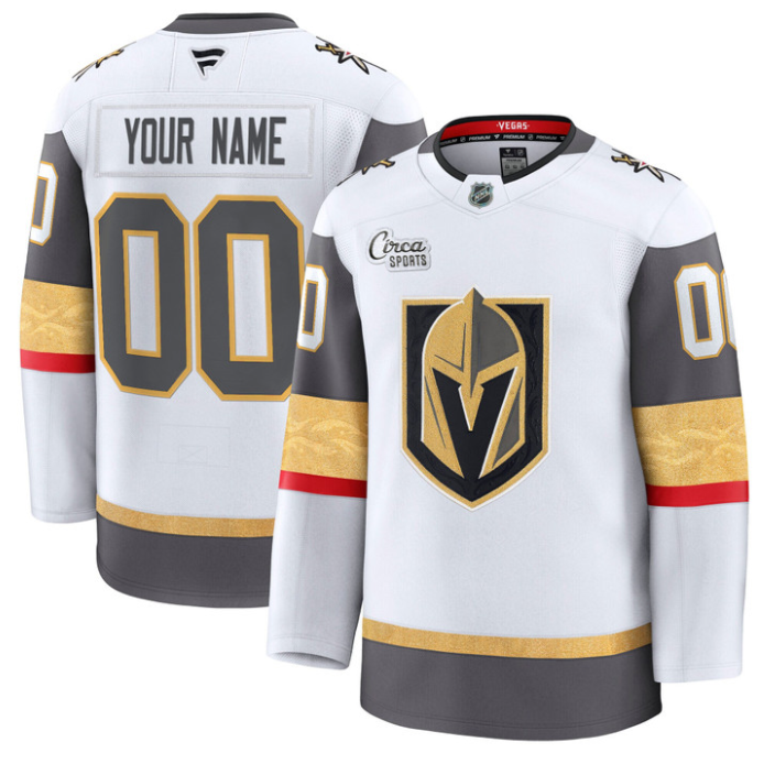 Custom Vegas Golden Knights Jersey Name, Number Premium All Stitched Gold