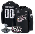 Custom Washington Capitals Jersey 50th Anniversary & 2018 Stanley Cup Champions Patch