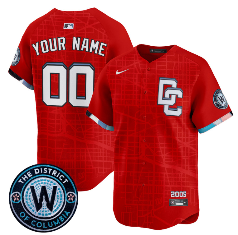 Custom Washington Nationals Jersey 2025 City Connect Vapor Premier Limited Stitched