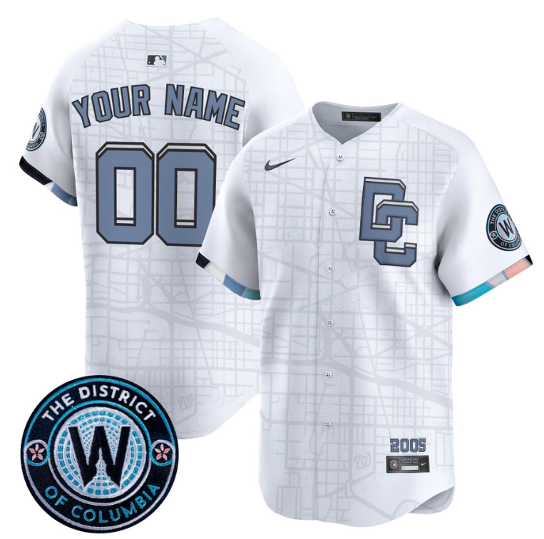 Custom Washington Nationals Jersey 2025 City Connect Vapor Premier Limited Stitched