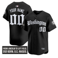 Custom Washington Nationals Jersey Gothic Capitol Edition Stitched