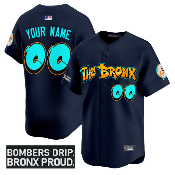 Custom Yankees Jersey Graffiti Bronx Bombers Edition Limited Stitched