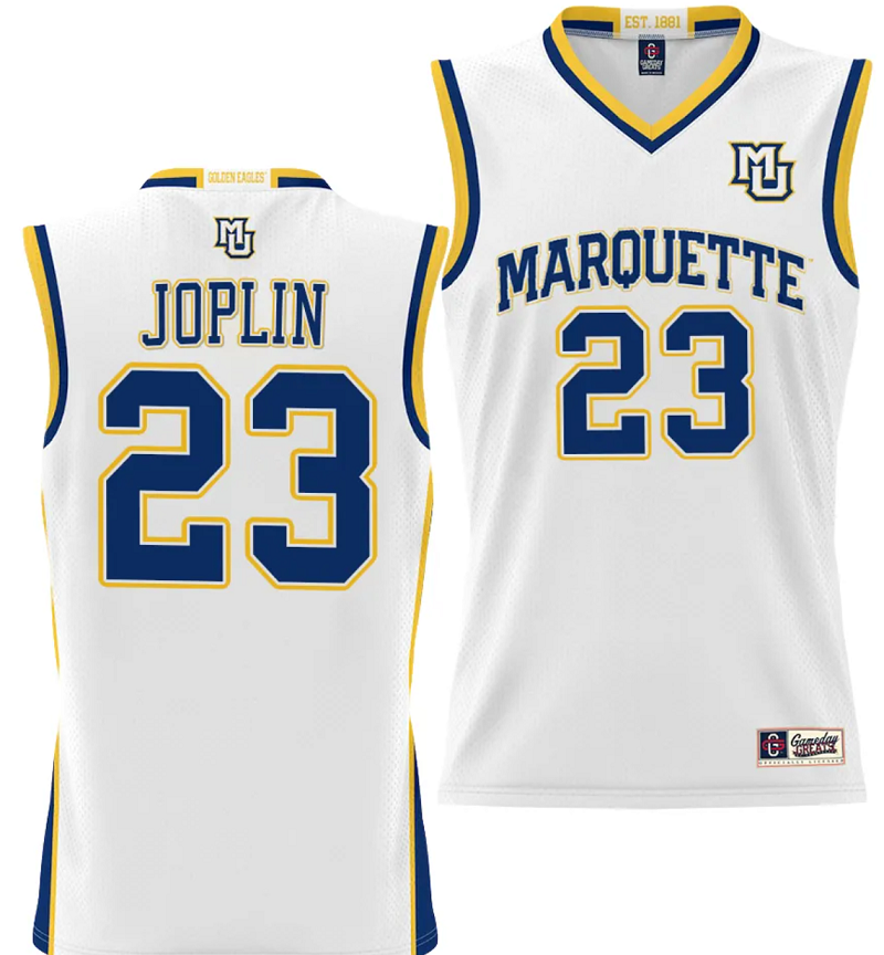 David Joplin Jersey #23 Marquette Golden Eagles NIL Basketball Lightweight