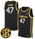 Donald Trump Jersey #47 Florida Gators Swingman Basketball Stitched Black Gold