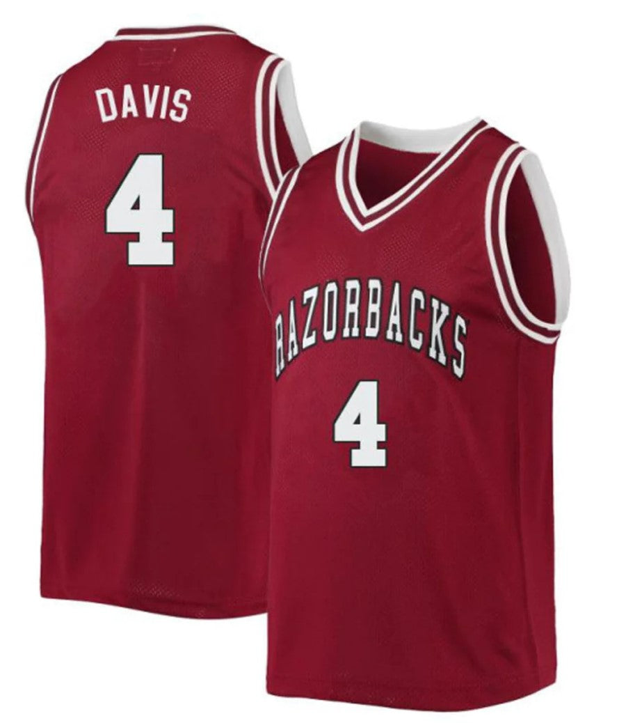Davonte Davis Jersey Arkansas Razorbacks College Basketball 100 Season #4
