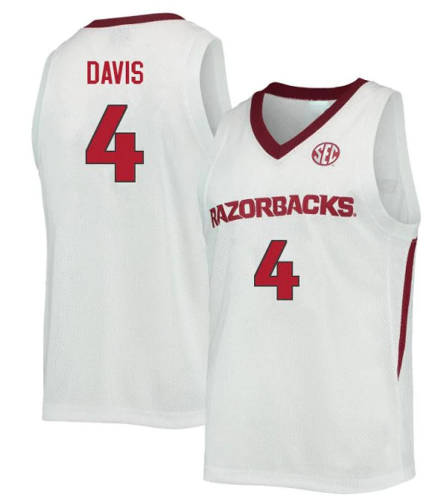 Davonte Davis Jersey Arkansas Razorbacks College Basketball 100 Season #4