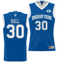 Dallin Hall Jersey #30 BYU Cougars NIL College Basketball Jersey Lightweight Royal