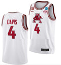 Davonte Davis Jersey Arkansas Razorbacks College Basketball 2023 NCAA March Madness White #4
