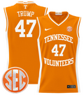 Donald Trump Jersey #47 Tennessee Vols 2024 Lightweight Basketball Orange