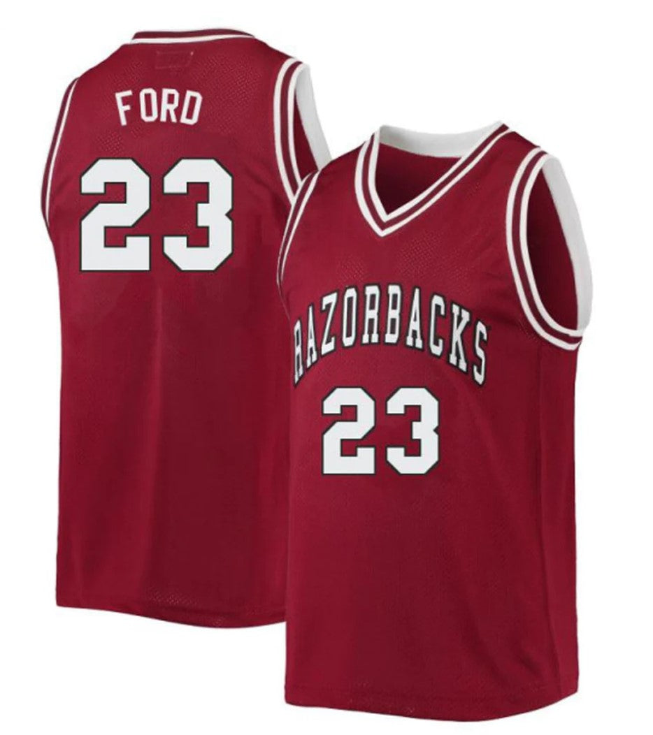 Derrian Ford Jersey Arkansas Razorbacks College Basketball 100 Season #23