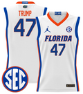 Donald Trump Jersey #47 Florida Gators 2024 Lightweight Basketball White
