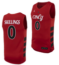 Daniel Skillings Jersey #0 Cincinnati Bearcats College Basketball Replica 2023-24 Red
