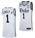 Dereck Lively II Jersey Duke Blue Devil College Basketball 2023 NCAA March Madness White #1