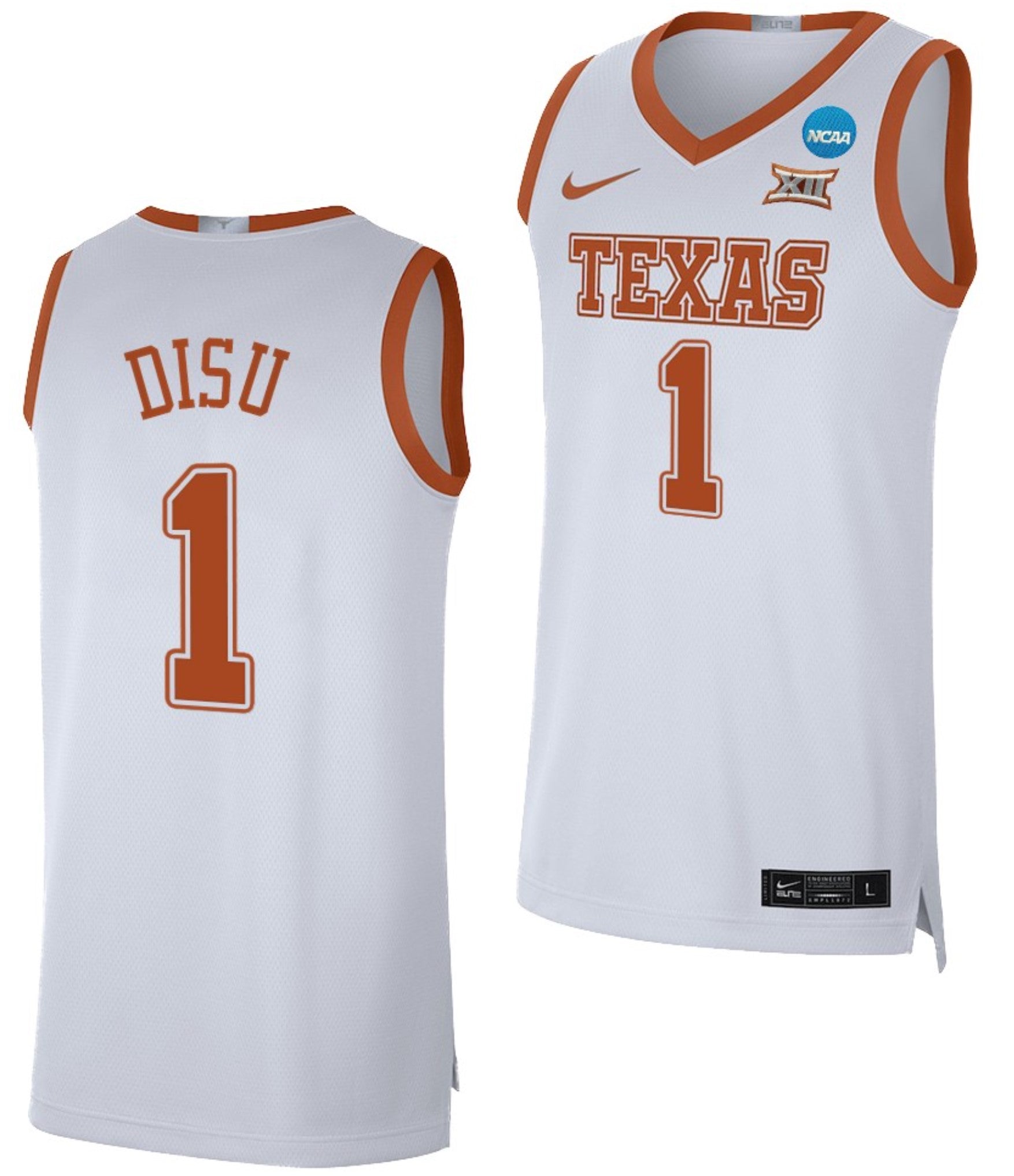 Christian Bishop Jersey Texas Longhorns College Basketball 2023 NCAA March Madness White #32