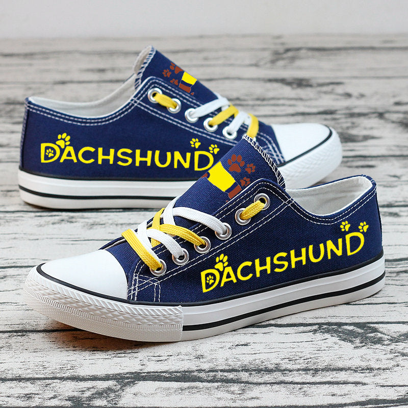 Dachshund Canvas Sneakers Shoes For Men Women Fans