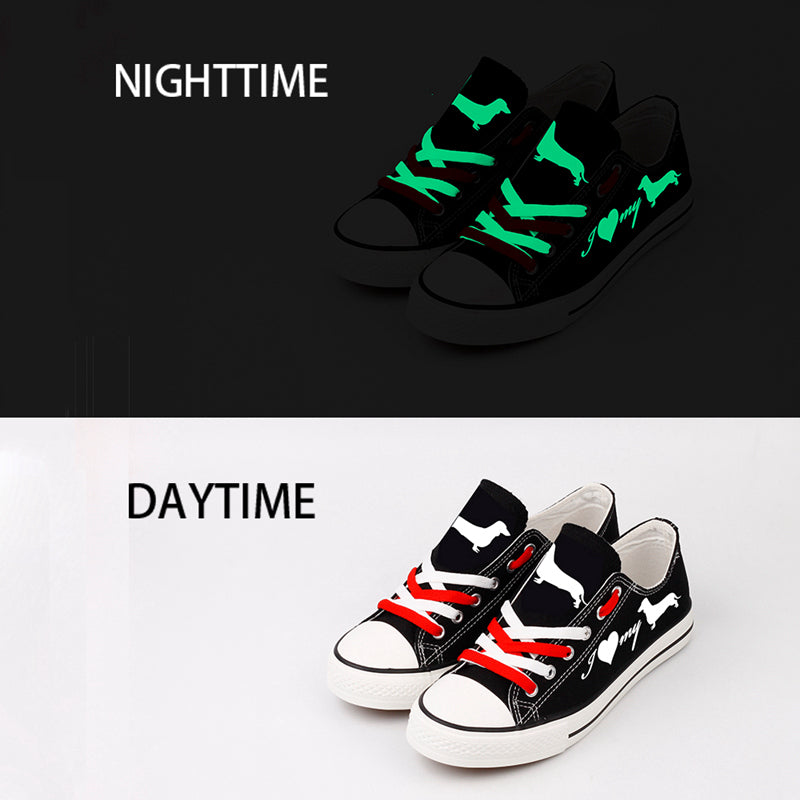 Dachshund Canvas Sneakers Shoes For Men Women Fans