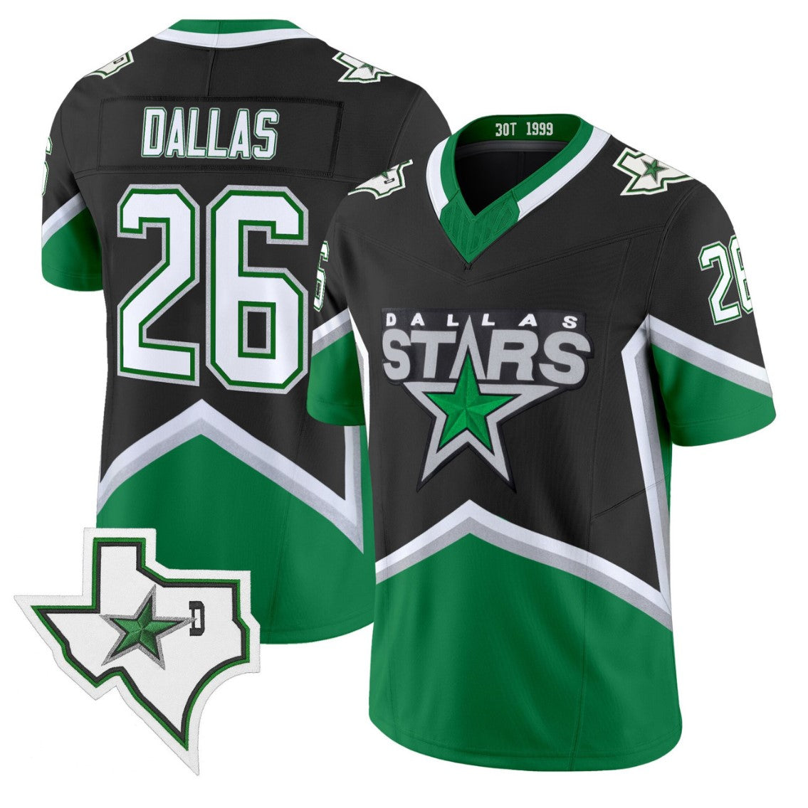 Dallas Jersey #26 Dallas Stars 99 Throwback Vapor Football Style Stitched