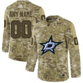 Dallas Stars Camo Customized  Jersey Stitched
