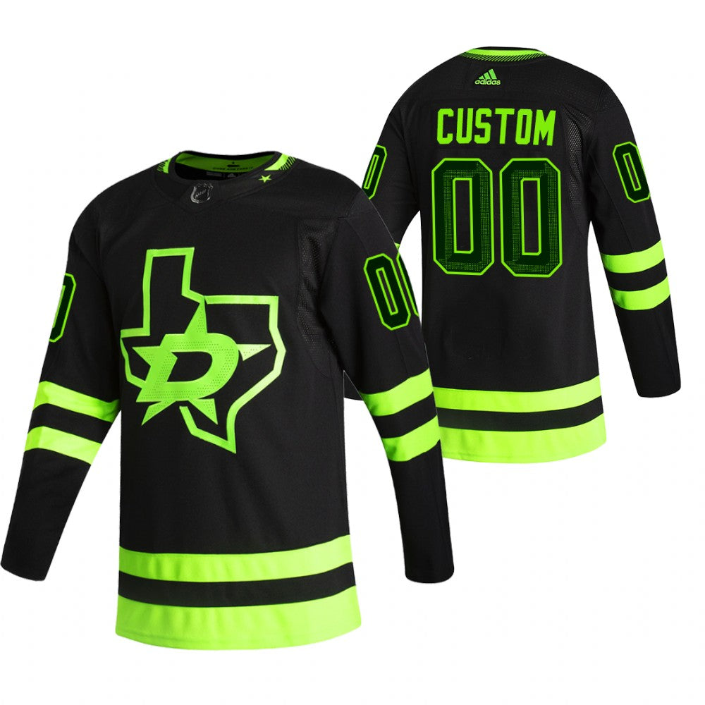 Dallas Stars Custom Black 2020-21 Alternate  Player NHL Jersey Stitched