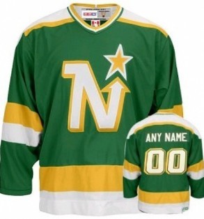 Dallas Stars Customized Green Throwback Jersey Stitched