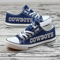 Dallas Cowboys Low Top Canvas Sport Sneakers Shoes For Men Women Fans