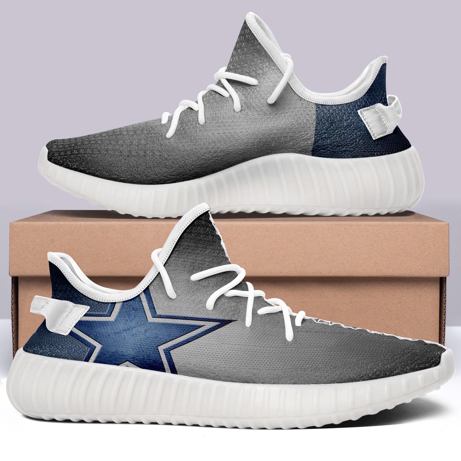 Dallas Cowboys NFL 350v Yeezy Sneakers For Men Women Fans
