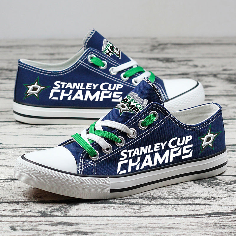 Dallas Stars Low Top Canvas Sport Sneakers Shoes For Men Women Fans