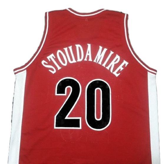 Damon Stoudamire Jersey #20 College Basketball Sewn Red