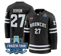 Dan Dorion Jersey #27 Western Michigan Broncos 2025 Frozen Four Patch Stitched