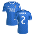Dani Carvajal #2 Real Madrid 2025-26 Third Match Jersey – Blue