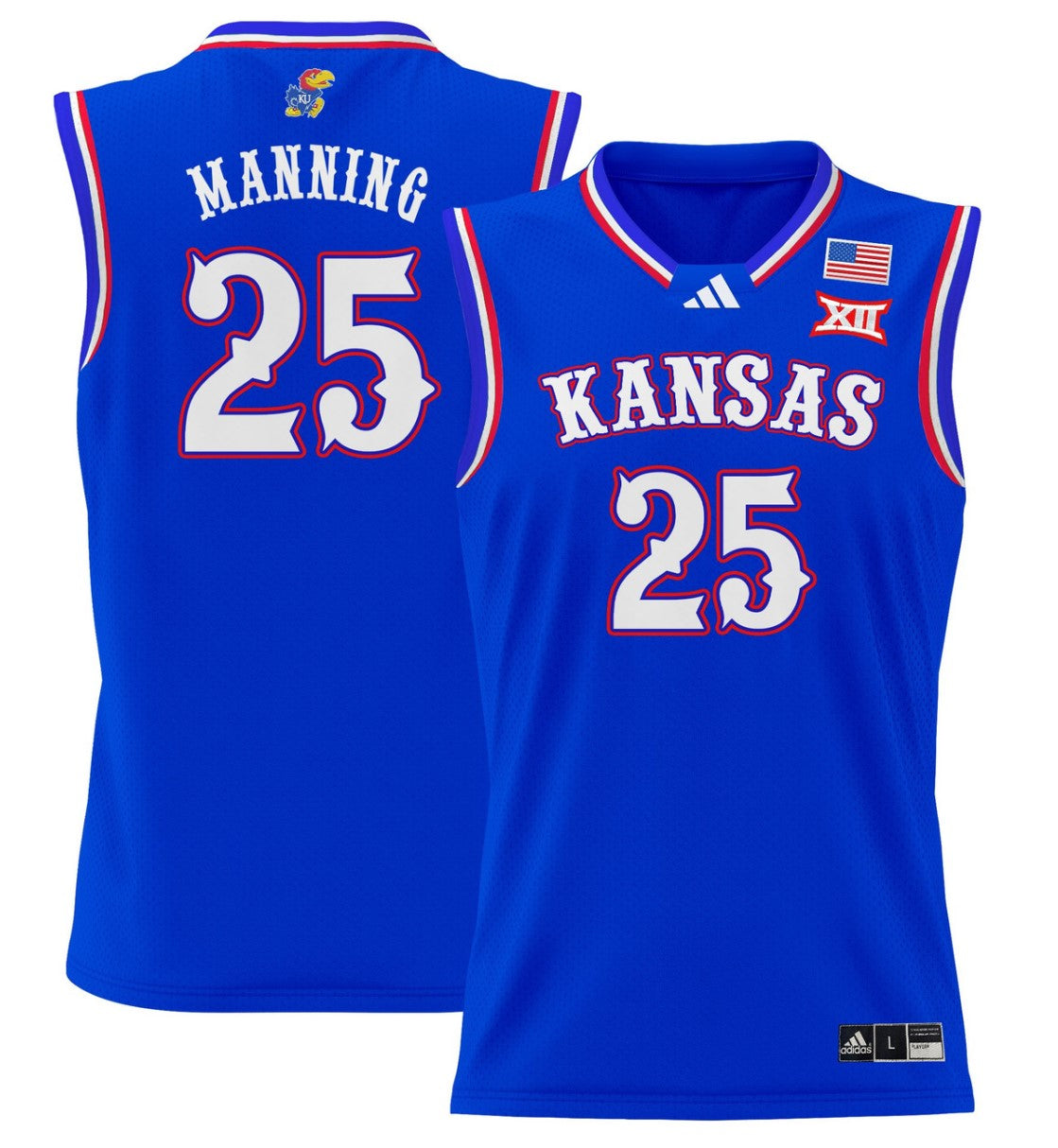 Danny Manning Jersey #25 Kansas Jayhawks 2024 Lightweight Basketball Royal