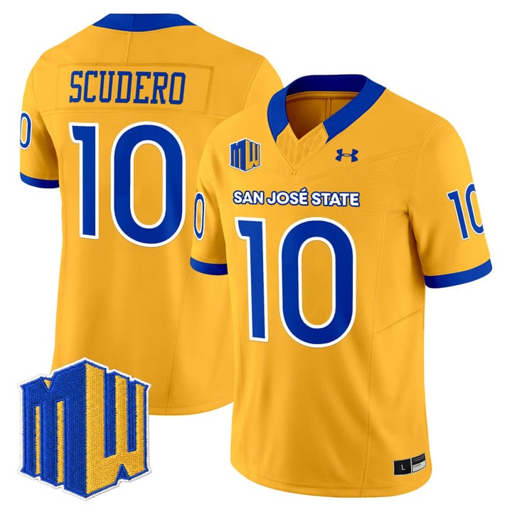 Danny Scudero Jersey #10 San José State Spartans 2025 Limited Stitched