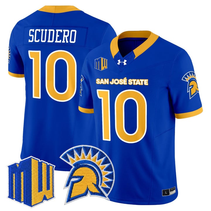 Danny Scudero Jersey #10 San José State Spartans 2025 Limited Stitched